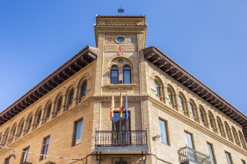 Fototapeta na wymiar Old post office in the historical center of Huesca