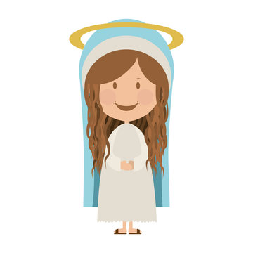 virgin mary holy family icon image vector illustration design