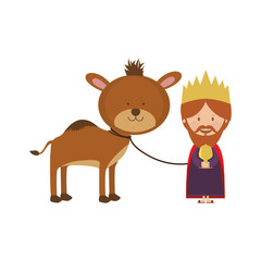 Obraz premium gaspar magi or wise men icon image vector illustration design 