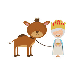 melchior magi or wise men icon image vector illustration design 