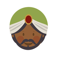 balthazar magi or wise men  icon image vector illustration design 