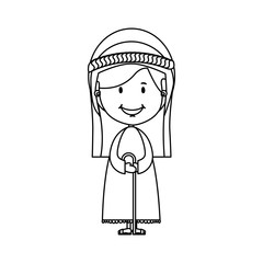 st joseph holy family icon image vector illustration design