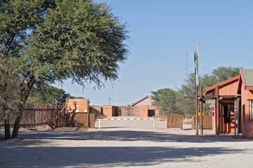 Fototapeta na wymiar Mata Mata, border crossing between Namibia and South Africa