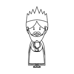 gaspar magi or wise men  icon image vector illustration design 