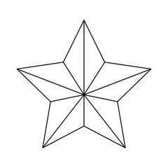 ornamental star icon image vector illustration design 
