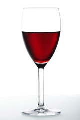 Glass of red wine