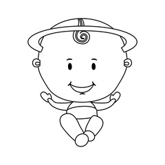 baby jesus holy family icon image vector illustration design