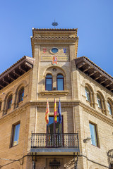 Old post office in the historical center of Huesca