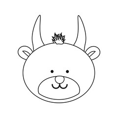 bull animal icon image vector illustration design 