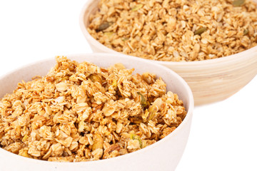 Muesli in bowls