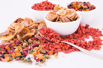 Dried fruits and berries