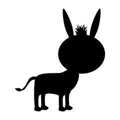 donkey animal icon image vector illustration design 