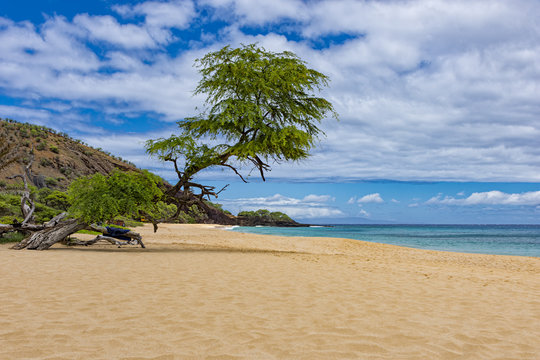 Makena Big Beach near Wailea Maui Hawaii USA