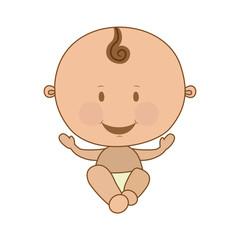cute baby boy icon image vector illustration design 