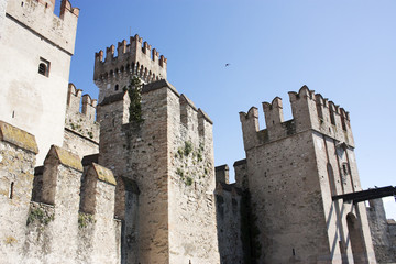 The castle of Sirmione on Lake Garda