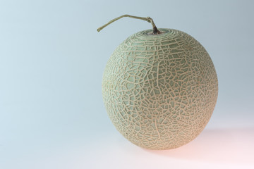 Melon or Cantaloupe fruit isolated on white background