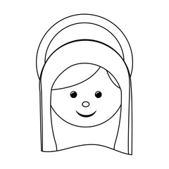 virgin holy family icon image vector illustration design 