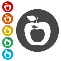 Apple - vector icons set 