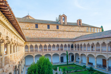 Fototapeta premium Detail of a medieval cloister in Salamanca
