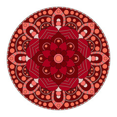 Flower Mandalas. Vintage decorative elements. Oriental pattern,