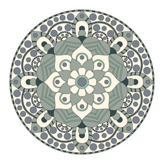 Flower Mandalas. Vintage decorative elements. Oriental pattern,