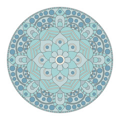 Flower Mandalas. Vintage decorative elements. Oriental pattern,