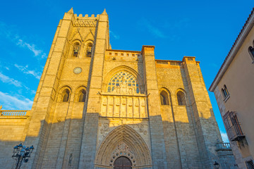 Fototapeta premium Detail of a church in the city of Avila 