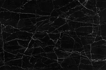 Fototapeta na wymiar Black marble natural pattern for background, abstract natural ma