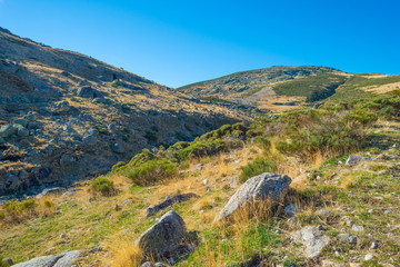 Hills of natural park Sierra de Gredos