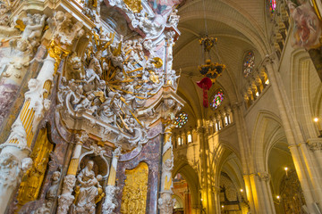 Fototapeta na wymiar Detail of the Toledo Cathedral