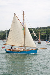 Fototapeta premium Vieux gréement dans la baie de Douarnenez, Finistère, Bretazgne