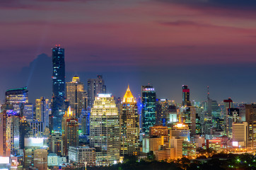 Fototapeta na wymiar Bangkok skyline.