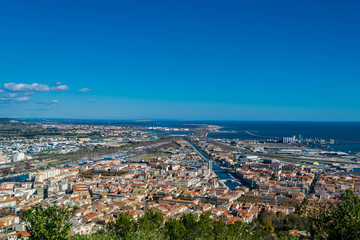 Sète vue du mont Saint-Clair.