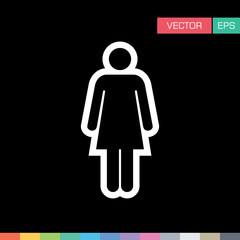 Human, Woman Symbol, Female, Person, Avatar, User Vector Icon