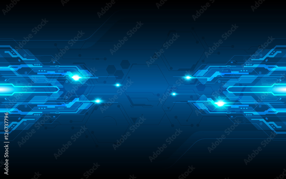 Poster abstract digital technology frame design circuit pattern concept background