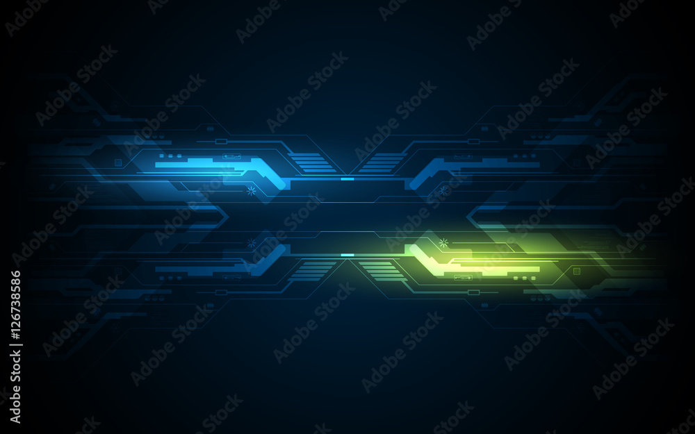 Poster abstract circuit hi tech pattern technology innovation frame concept background