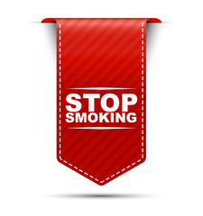 stop smoking, red vector stop smoking, banner stop smoking