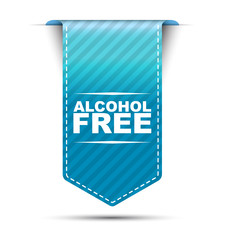 alcohol free, blue vector alcohol free, banner alcohol free