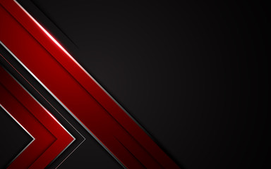abstract frame red black metallic design modern tech sport gamer concept layout background