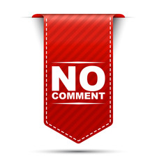 no comment, red vector no comment, banner no comment