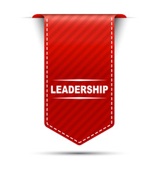 leadership, red vector leadership, banner leadership