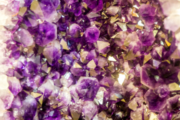 crystal mineral stone displayed in a mineral museum