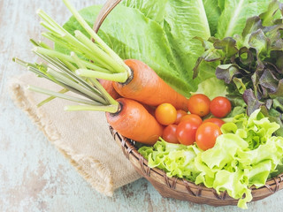Fresh vegetable basket