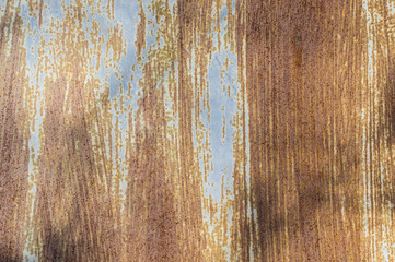 The old painted and rusted iron texture for background