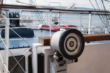 Ship deck and compass