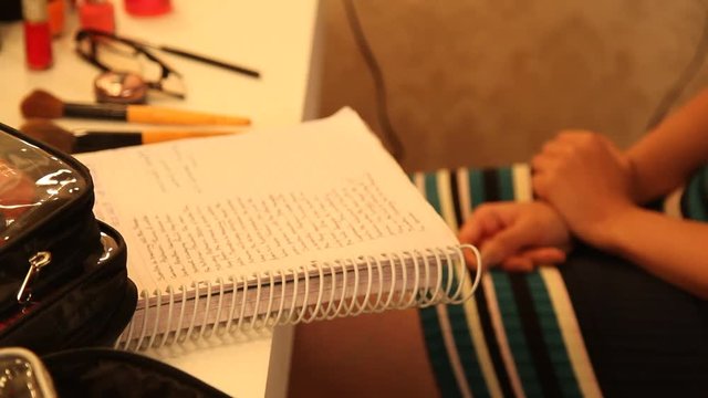 Male Model hands with Book