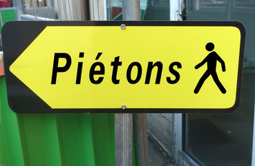 Obraz premium piétons par là