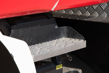 Firefighters car equipment park, tires, head lamp, siren, truck flight