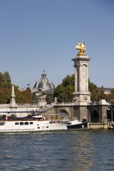 Fototapeta na wymiar Pont Alexandre III sur la Seine à Paris 