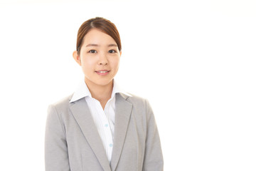 微笑むビジネスウーマン